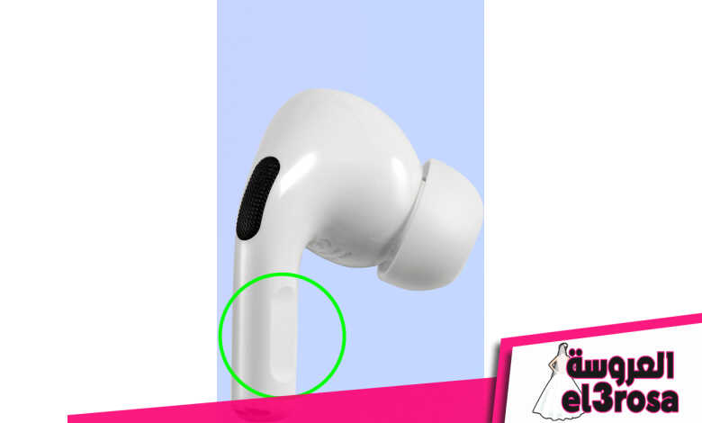 سماعة أذن AirPods Pro مع تمييز مستشعر القوة