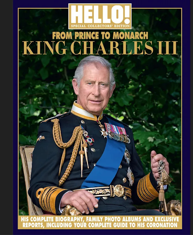 كتاب King Charles III HELLO! Special Collectors Edition (الملك تشارلز الثالث كتاب مجلة HELLO إصدار خاص)