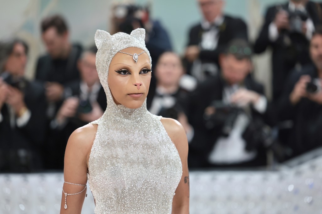 تفاصيل مكياج دوجا كات في الـ Met Gala 2023