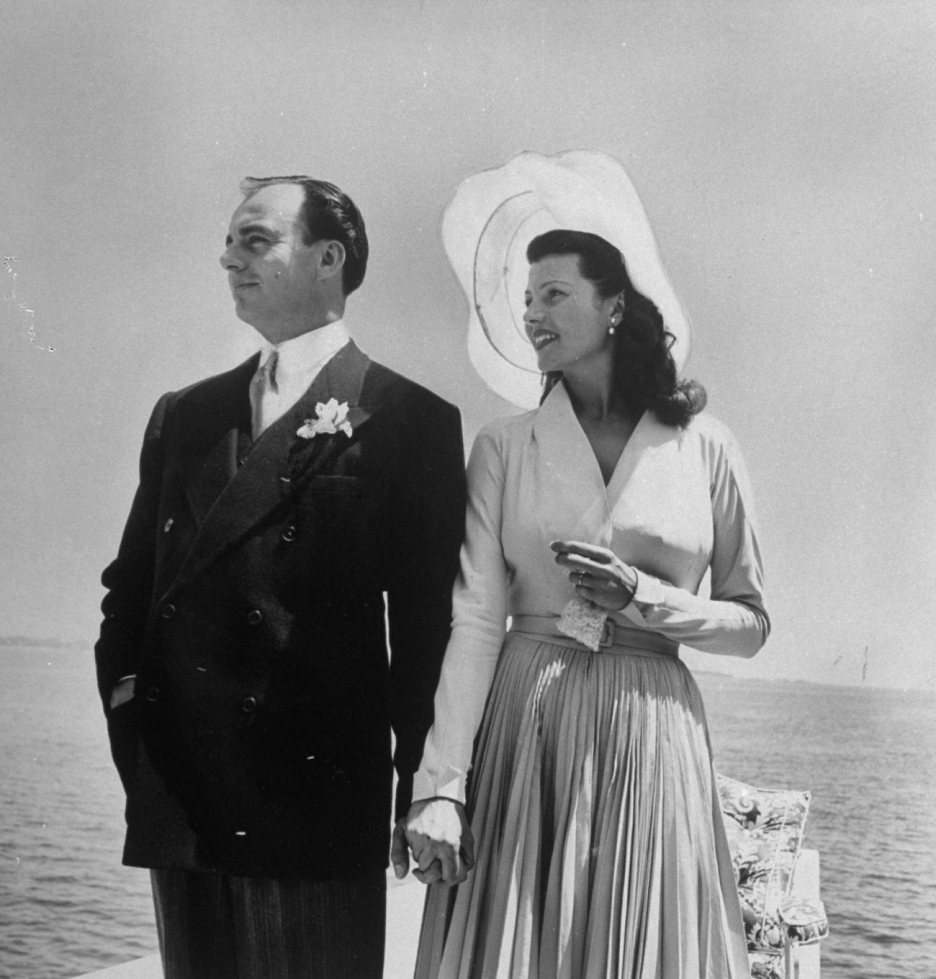 حفل ريتا هايورث Rita Hayworth والأمير علي خان Prince Aly Khan