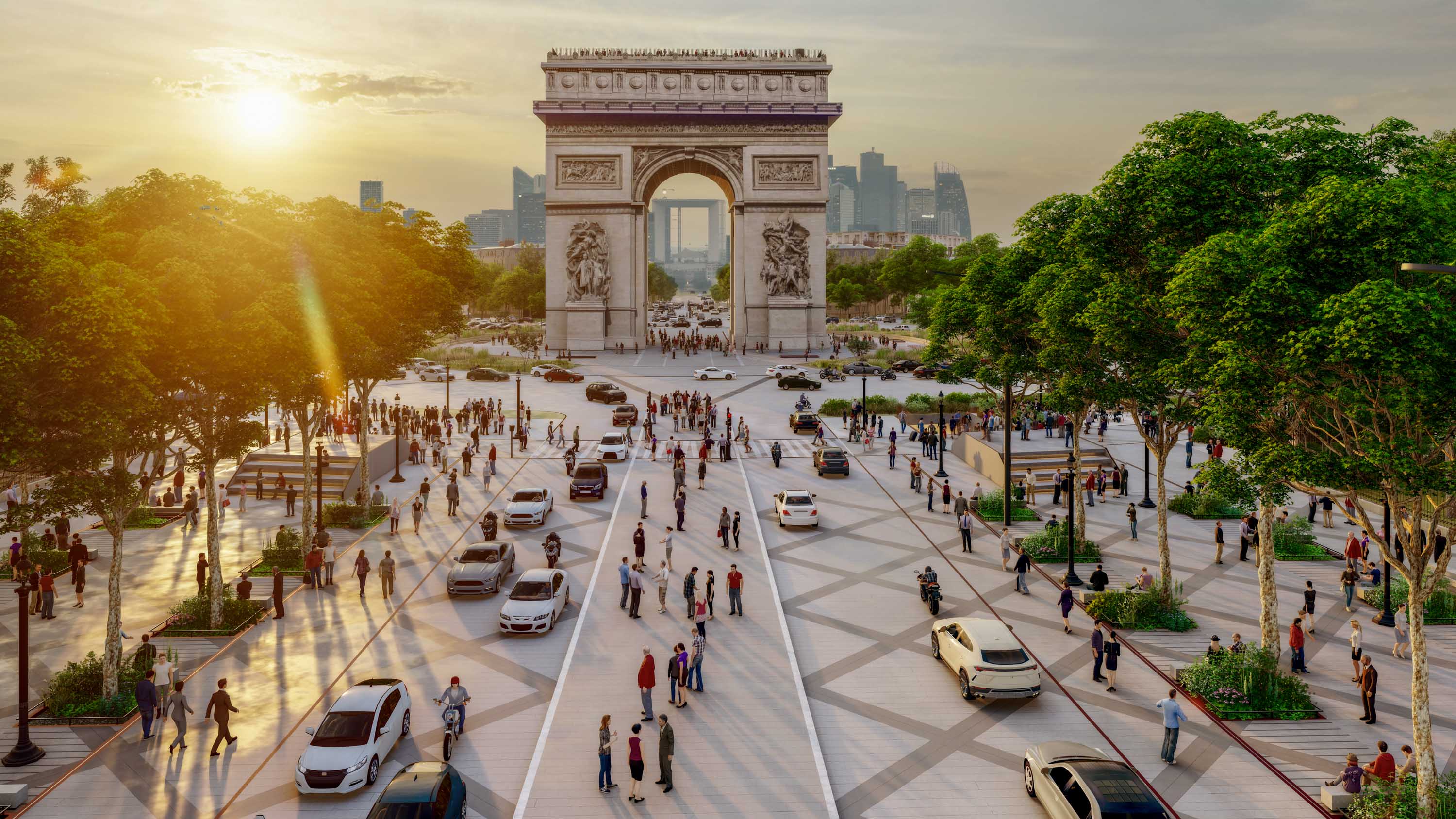 شارع الشانزليزيه Champs-Elysees، باريس، فرنسا