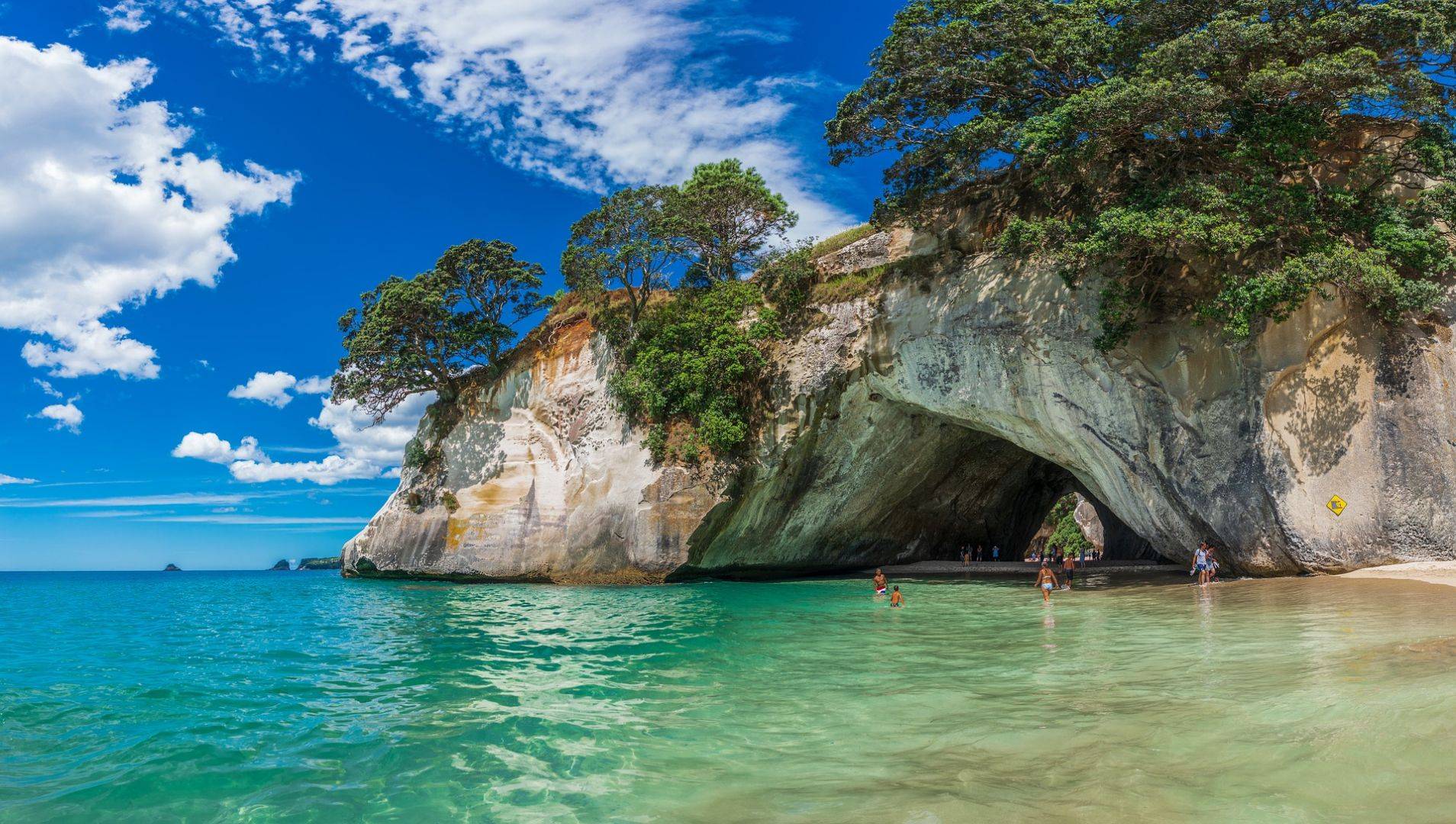 قوس كاثيدرال كوف Cathedral Cove، نيوزلندا