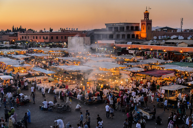 ساحة جامع الفنا Djemaa el Fna، المغرب