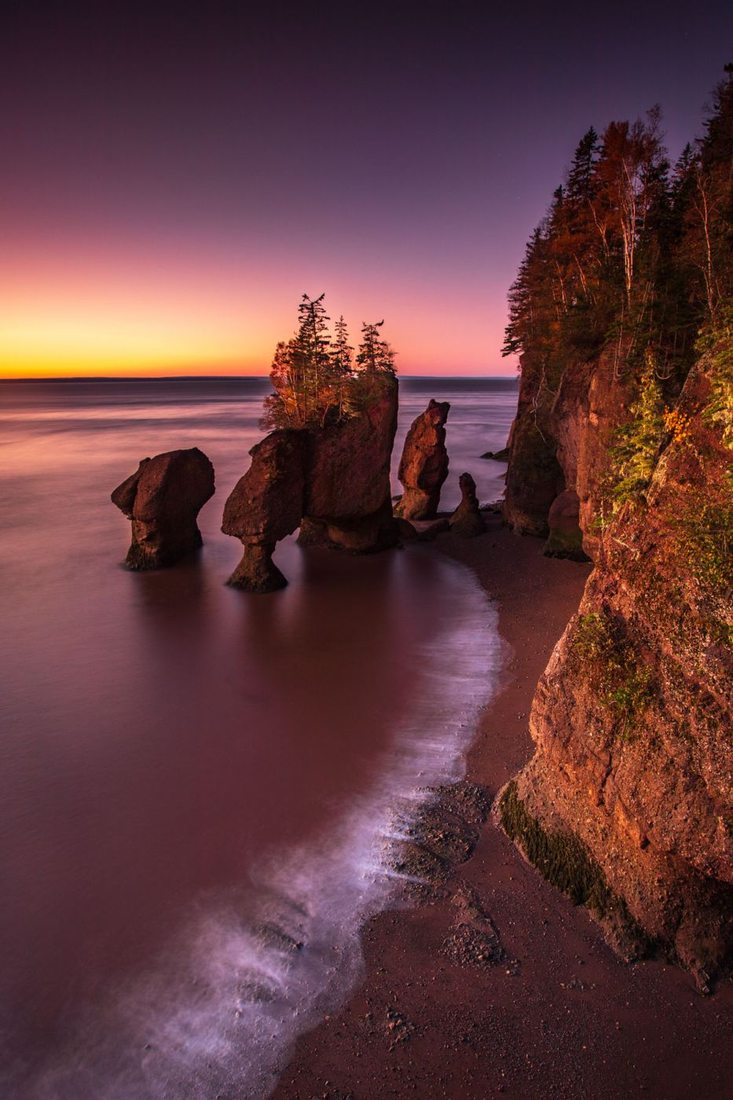 أقواس صخور هوبويل Hopewell Rocks، كندا