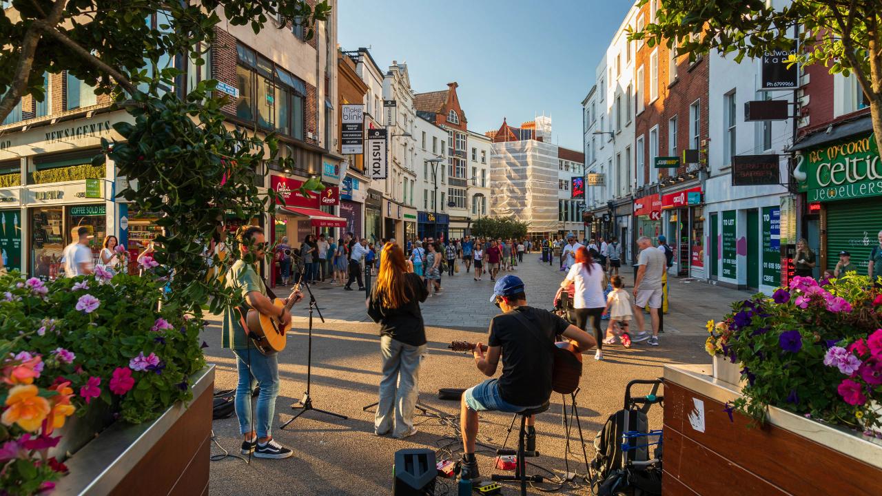 شارع جرافتون Grafton Street، دبلن، إيرلندا