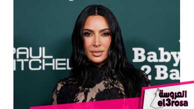 إطلالة Kim Kardashian برسمات المكياج البرونزي اللماع