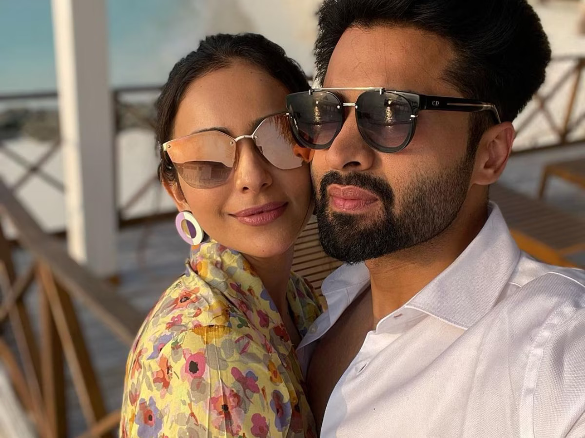 راكول بريت سينغ وجاكي باجنانيRakul Preet Singh and Jackky Bhagnani