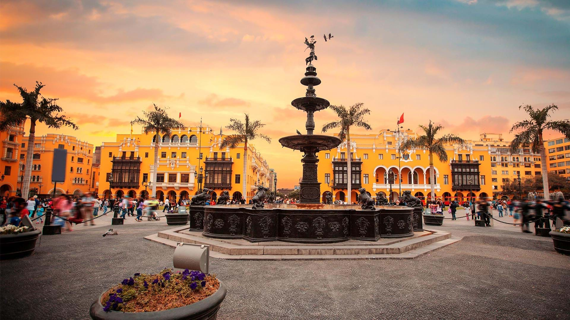 The historic center of Lima