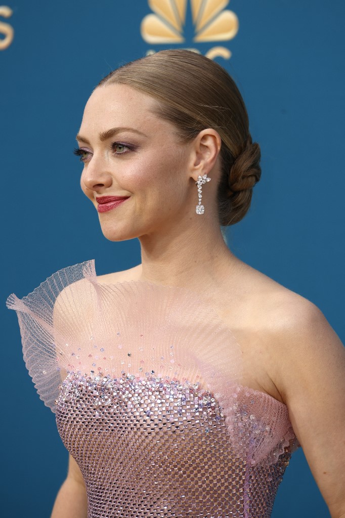 تسريحات شعر كعكة الباليه المنخفضة والملمومة بأسلوب Amanda Seyfried