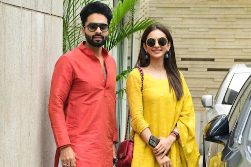 راكول بريت سينغ وجاكي باجنانيRakul Preet Singh and Jackky Bhagnani