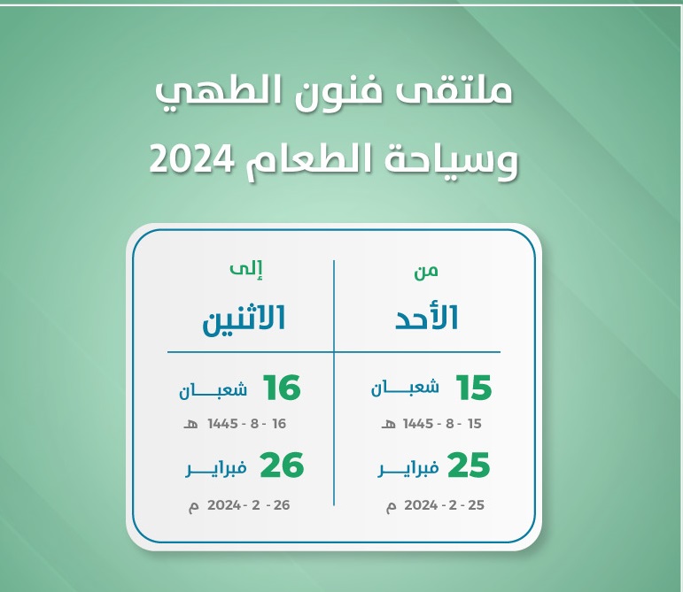 ملتقى فنون الطهي وسياحة الطعام 2024