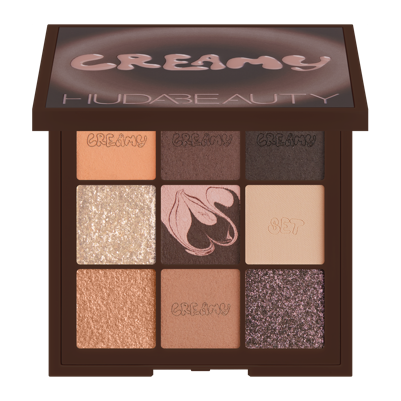 باليتَ ظلال العيون CREAMY OBSESSIONS EYESHADOW PALETTE الجديدة من علامة Huda Beauty