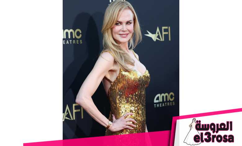 اطلالة Nicole Kidman برسمات المكياج البراق-الصورة من صفحة demnagram على انستغرام