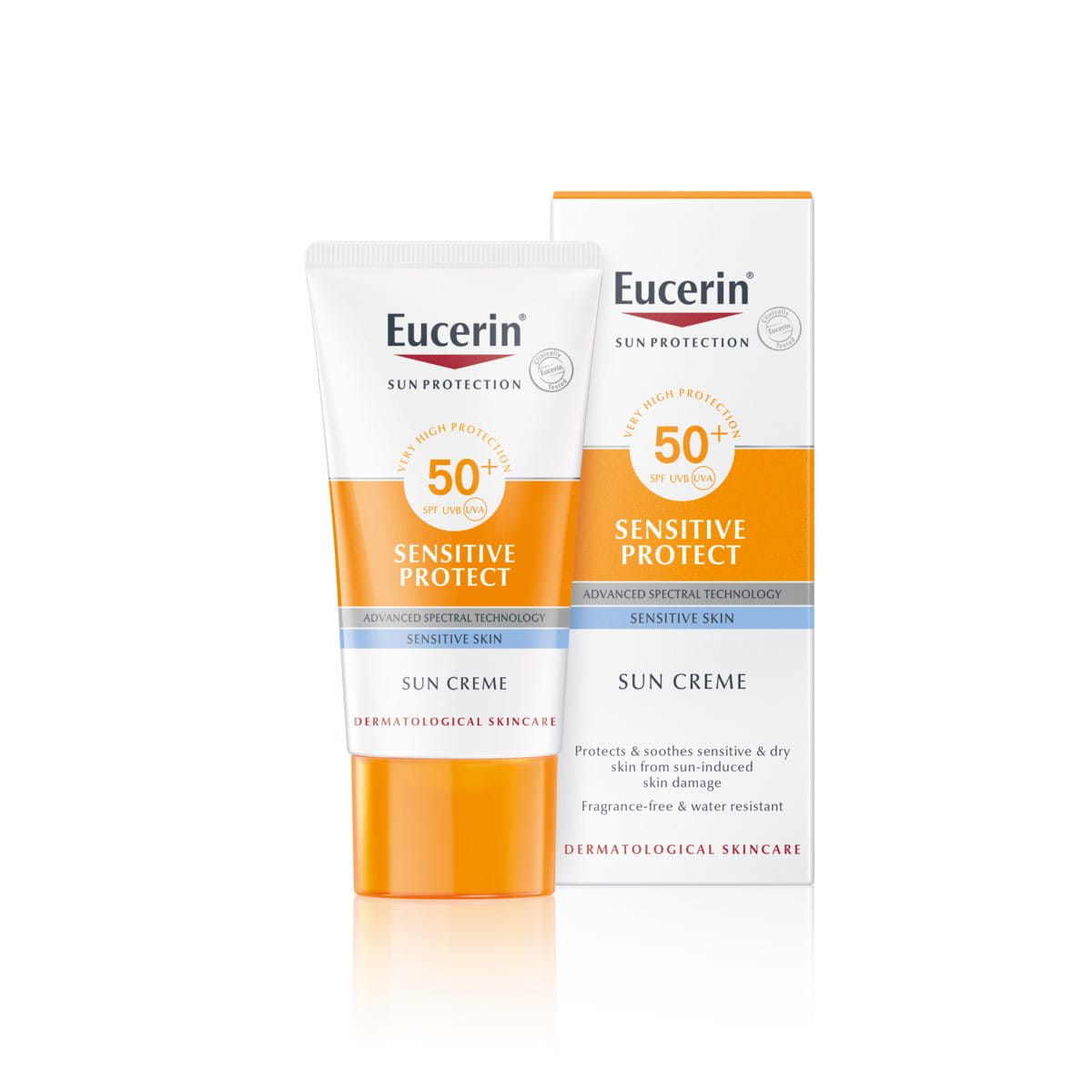  كريم الحماية من الشمس للبشرة الحساسة Eucerin Sun Creme Sensitive Protect SPF 50